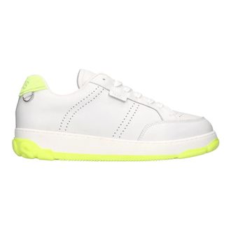 GCDS Gcds, Schoenen, Heren, Wit, 39 EU, Leer, Retro Nami leren sneakers