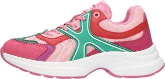 Mexx Lage sneakers Loyce Paars Leer - Dames - Sneakers - Veelkleurig - 36 EU - Leer - Schoenen