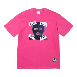 SUPREME SS26 God Save Us T-Shirt Fuchsia SUP-SS26-162-FCS