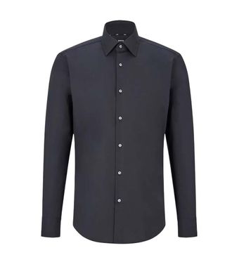 HUGO BOSS Black Regular Solid Shirts