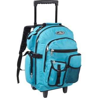 Everest 5045WH-TURQ Deluxe Wheeled Backpack - Turquoise