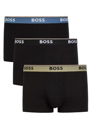 BOSS Boss Power Stretch-cotton Boxer Trunks - set of Three - Black - Xxl