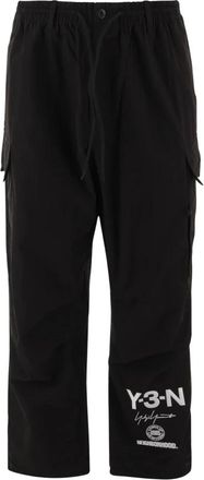 Yohji Yamamoto Cropped Trousers, male, Black, XL, Nbhd Cargo Trousers