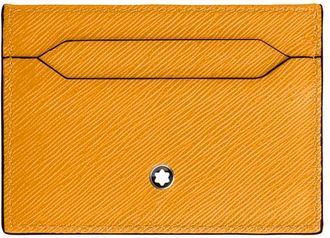 Montblanc Sartorial Leather Card Holder in Yellow at Nordstrom
