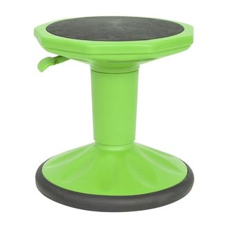 Flash Furniture Adjustable Height Kids Active Stool with Bottom in Green, 14 - 18 Seat Height