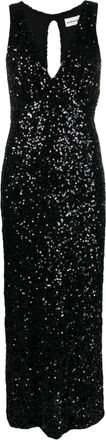 P.A.R.O.S.H. Paris sequin-embellished dress - women - Polyester/Elastane/Polyamide - S - Black