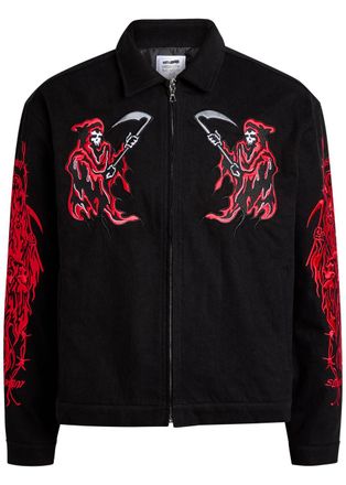Warren Lotas Dueling Reaper Printed Jacket - Black - XL