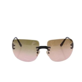 Chanel Pre-owned Accessories, female, Brown, Size: ONE SIZE Pre-owned Plastic Sunglasses