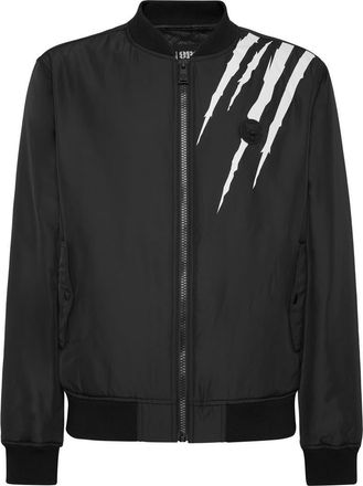 Plein Sport Bomber Scratch Men in Black at Nordstrom, Size Xxx-Large