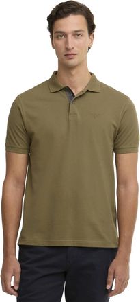 Barbour Groen poloshirt Barbour tailored fit korte mouw