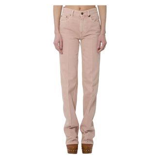 Chlo&eacute; Dames, Jeans, Roze, Maat: W28 Katoen