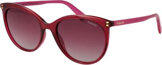 Polaroid Paarse Plastic Zonnebril