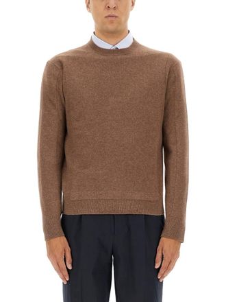 Ermenegildo Zegna Brown Crew Neck Sweater
