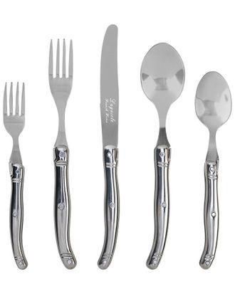 French Home Laguiole Connoisseur 20Pc 18/10 Stainless Steel Flatware Set