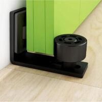 OEM Gu&iacute;a De Suelo Ajustable, Gu&iacute;a Inferior De Pared/puerta Para Puertas Correderas De Madera, Negra - Crezuo