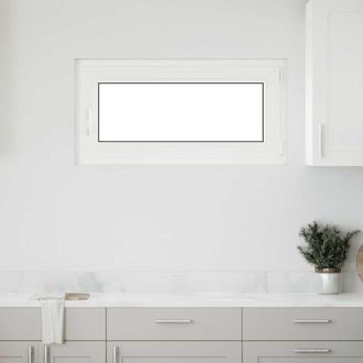 Berkfield Home Basement Window RISOR 100x50 cm Tilt&Turn DIN Right White