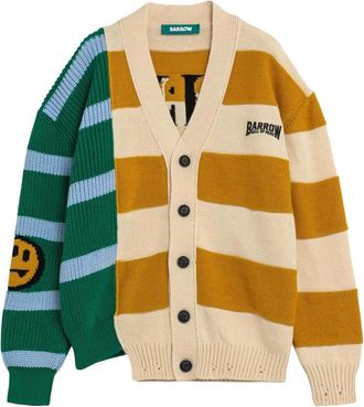 Barrow Multicolor Gebreide Cardigan Sweater - Heren - Vesten - Veelkleurig - S - Truien & Vesten