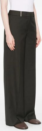 PESERICO Womens High-Waisted Wide-Leg Trousers Aw25 W