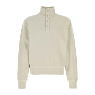 Entire studios Sweatshirts, male, White, Size: XS Chalk Cotton Sweatshirt