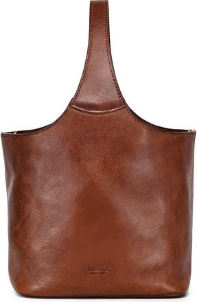 OLD TREND Napa Genuine Leather Relaxed Handcrafted Basket Bag in Cognac at Nordstrom