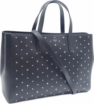 Jimmy Choo London Leather Tote Bag (Pre-Owned)