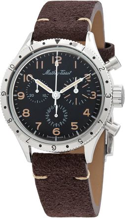 Mathey-Tissot Homage TYPE XX Chronograph Quartz Black Dial Mens Watch TYPEXXCHALNO