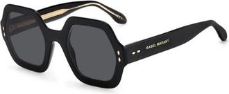 Isabel Marant Authentieke Stijlvolle Zonnebril Premium Kwaliteit - unisex - Zonnebrillen - Zwart - 52 MM - Accessoires