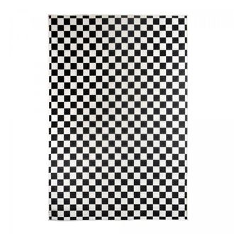 Un amour de tapis Alfombra de exterior, alfombra reversible en blanco y negro 160x230