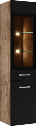 Badplaats Columna De Ba&ntilde;o Rio 30 X 30 X 131 Cm - Roble Casta&ntilde;o Con Acabado