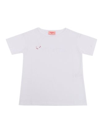 Vivetta T-Shirt C/Scritta E Mano Bianco