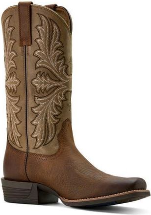 Ariat Hustler Narrow Cutter Toe Cowboy Boot in Brown at Nordstrom Rack, Size 11.5