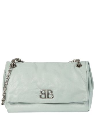 Balenciaga Monaco Medium Leather Chain Bag