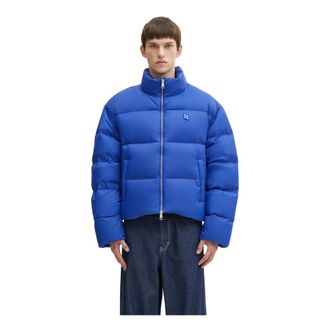 Ader Error Significant Down Jacket - Heren - Gewatteerde jassen - Blauw - M - Nylon - Jassen