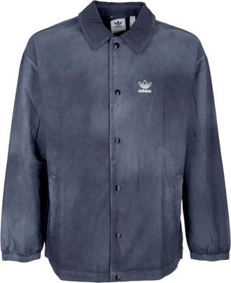 adidas Essentials Coach Jacket - Heren - Trainingsjackets - Zwart - M - Katoen - Fitness