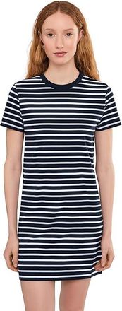 Madewell Mini T-Shirts Dress in Stripe Womens Dress Dark Navy 1 : LG (Womens 10-12), Cotton