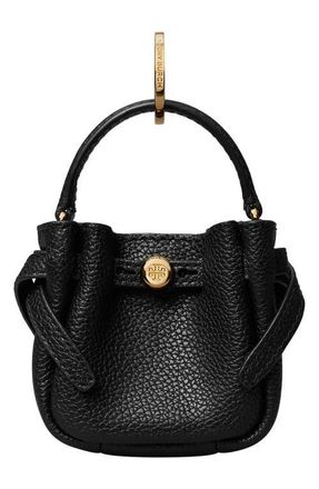 Tory Burch Romy Bucket Bag Charm in Black at Nordstrom