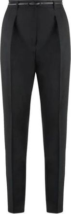 Max Mara Tijdloze Klassieke Damesbroek - Dames - Straight fit broeken - Zwart - S - Broeken