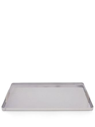 Ralph Lauren Home ribbed stainless steel plate - unisex - stainless steel - OS - Silver