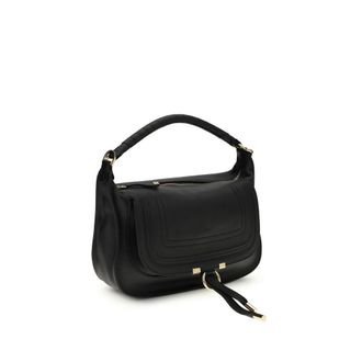 Chlo&eacute; Womens Black Calf Leather Bos Taurus Shoulder Bag