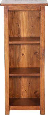 Biscottini International Biscottini - Peque&ntilde;a Biblioteca De Estilo Country De Madera Maciza De Tilo Acabado Con Efecto Nogal L40xpr25xh98 Cm