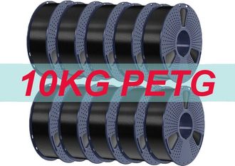 OEM Filamento Para Impresi&oacute;n 3d, Alta Resistencia, Excelente Adherencia Entre Capas, -petg-negro-10 Kg