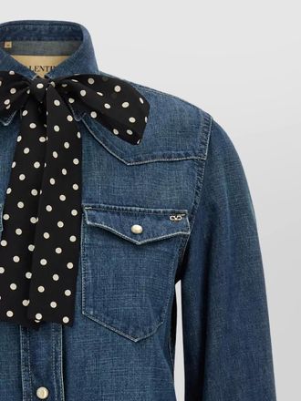 Valentino Garavani denim regular-fit long-sleeve shirt