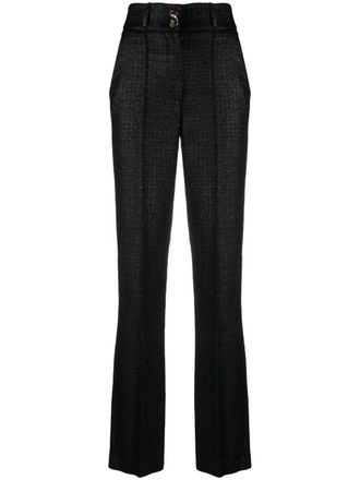 Elisabetta Franchi High waist broek - Zwart