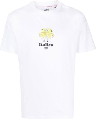 GCDS graphic-print T-shirt - men - Cotton - S - White