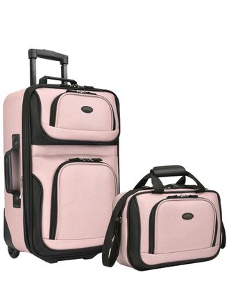 Travelers Choice Us Traveler Rio Expandable 2Pc Luggage Set