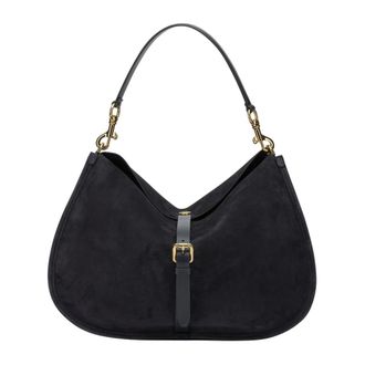 Etro Maxi Suede Pony Bag - Dames - Tassen - Zwart - Maat: ONE Size Su&egrave;de
