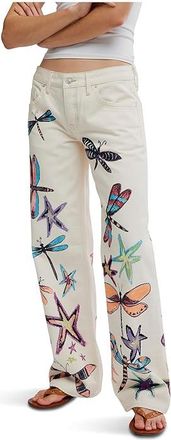 Free People We The Free Tennessee Low-Rise Illusions Jeans Womens Clothing Dragonfly : 29 29, Cotton/Denim