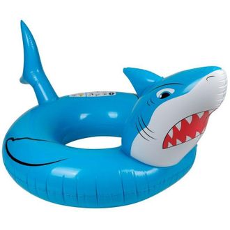 OEM Flotador Hinchable Redondo Xxl Para Piscina Y Playa, Ultra C&oacute;modo, Flotador De Lujo - Tibur&oacute;n &Oslash;115cm