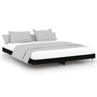 Berkfield Home Bed Frame Black 200x200 cm Engineered Wood