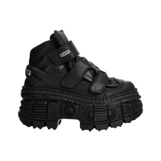 New Rock M-Wall285-S2 Ankle Boot - - Shoes - Donna - Nero - 42 EU
